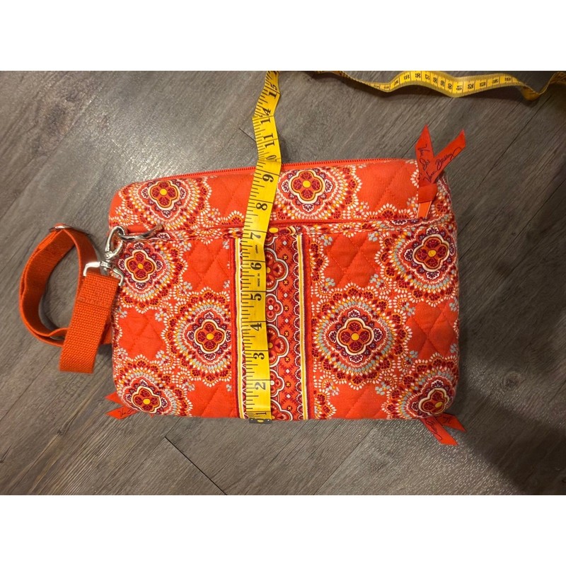 Vera Bradley Orange Paisley Laptop Tablet 11in Quilted Padded Carrier Case Strap gallery
