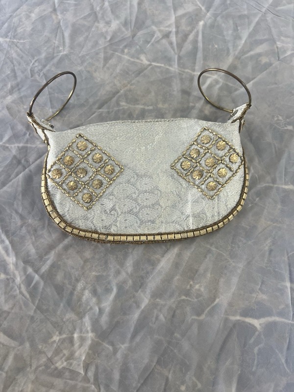 Versona Ring Handle Handbag Embroidered Gold Stud Boho Y2K Purse gallery