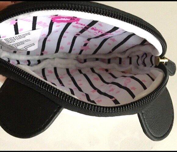 Luv Betsey Johnson Wristlet Coin Purse Clutch Bag Panda Bear Blue Donut Food NWT gallery