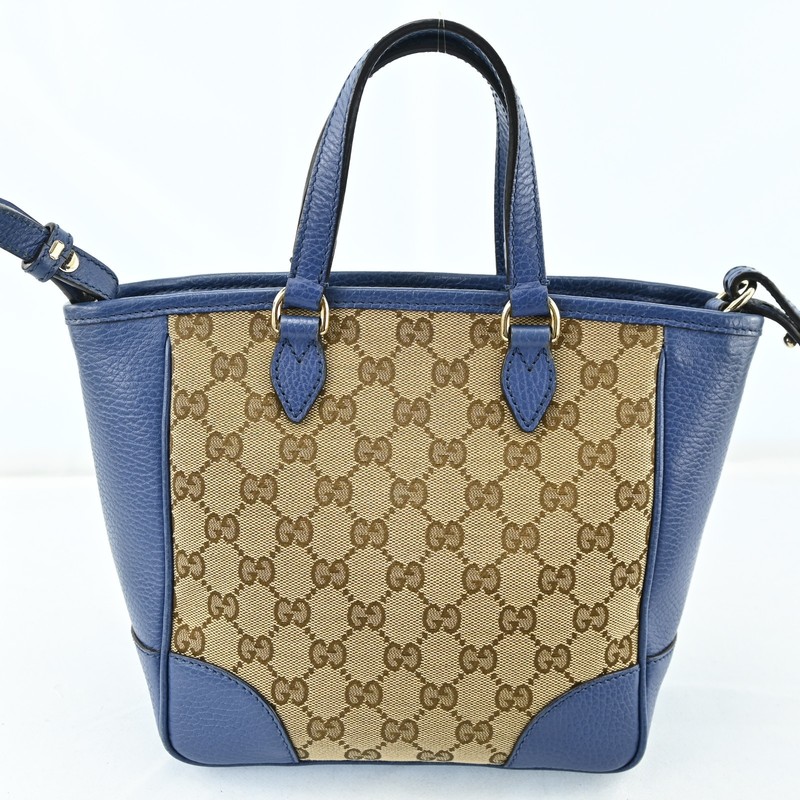 GUCCI Bree GG canvas Shoulder Tote Bag 449241 leather Beige Crossbody N2739Y802 gallery