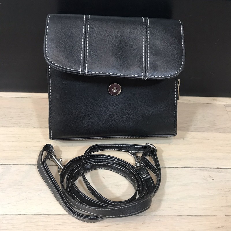 Small Targus Handbag Purse Removeable Adjustable Strap Womens Black 6x5" gallery