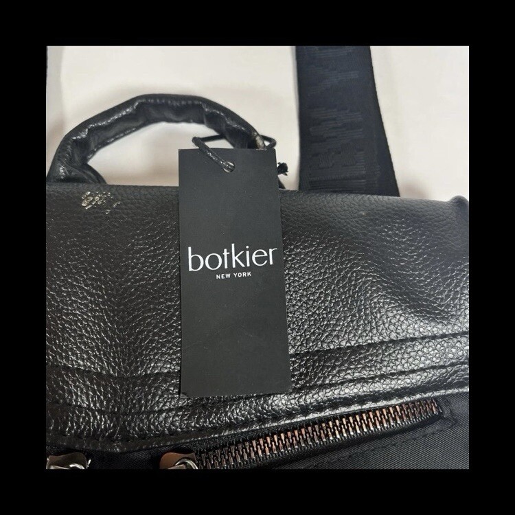 Botkier Trigger Mini Backpack Black Purse Bag New York Zippers Polyester Tags gallery