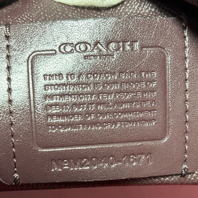 COACH M2040-1671 Black Tote Bag Handbag Leather Gold Hardware Used gallery