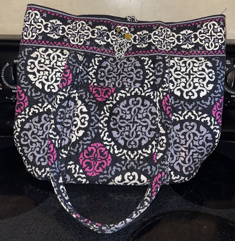 Vera Bradley “Canterbury Magenta” Tote Bag 14in x 14 1/2in