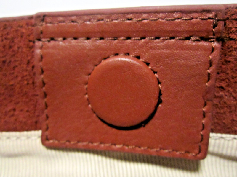 Margot New York Kaye Bucket Tote Suede Leather Burgundy Purse/Bag NWT gallery