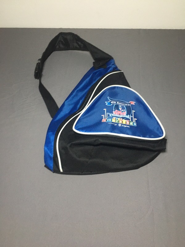Disneyland 10th Anniversary 2015 1/2 Marathon Cross Body Bag Clip Strap!