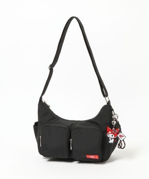 【Honda×Kuromi】Water-repellent shoulder bag with charm / 640904 gallery