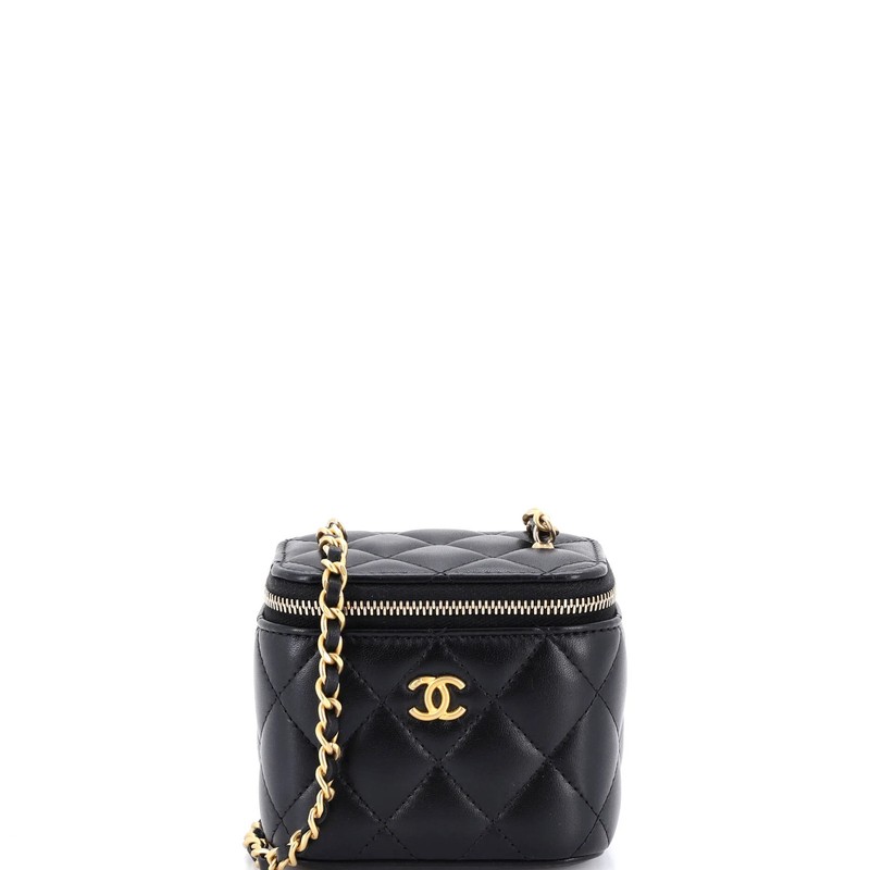 Chanel Vanity Case with Chain Quilted Lambskin Mini