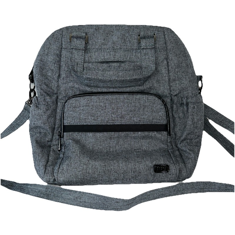 LUG CANTER CONVERTIBLE TOTE BAG BACKPACK TRAVEL HEATHER GRAY