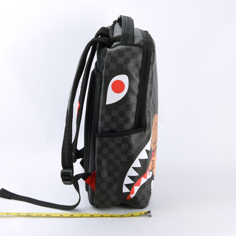 Sprayground Peanuts Franklin Sharks In Comics Backpack Snoopy Zippered Plaid gallery