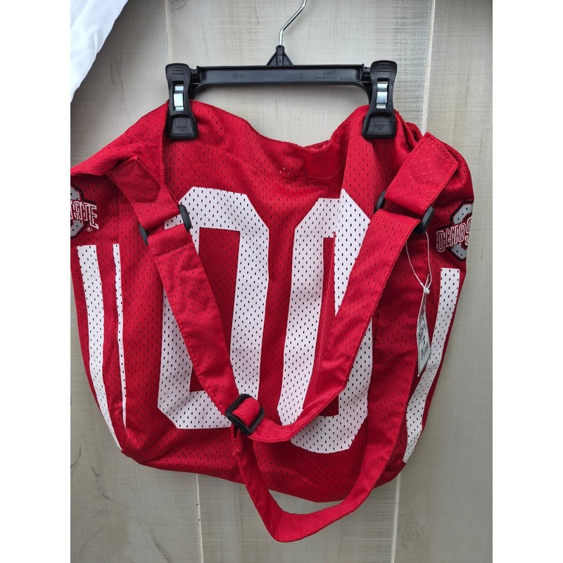 Ohio State Buckeyes Red Mesh Football Jersey Tote Bag