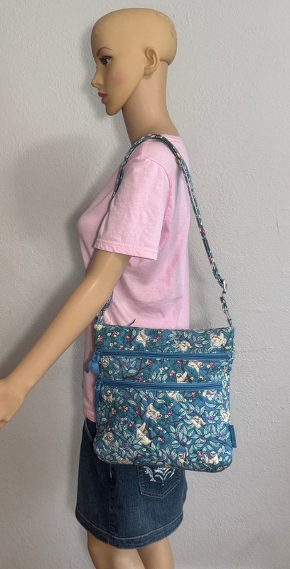 Vera Bradley Triple Zip Hipster Hanging Around - Sloths! gallery