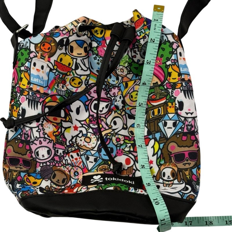 Tokidoki Drawstring Small Duffle Crossbody Bag Bucket Purse Straps Lightweight gallery
