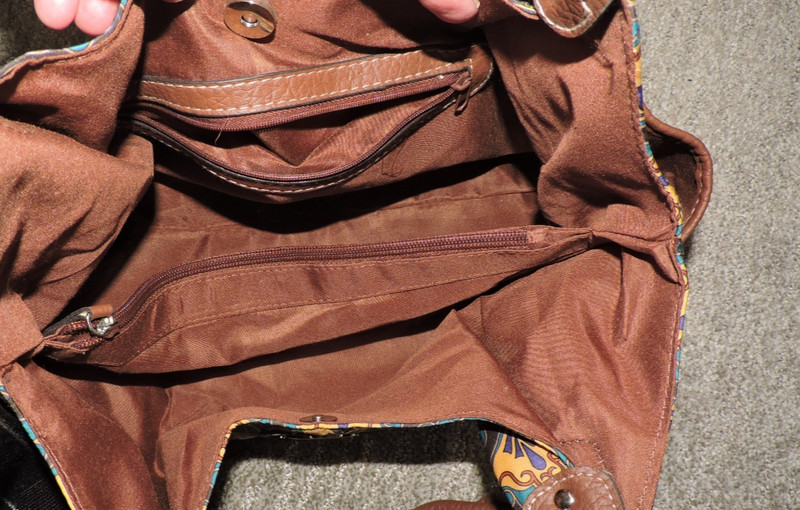 Unbranded Multicolor dbl handle snap close middle/side zip pockets/end pockets gallery
