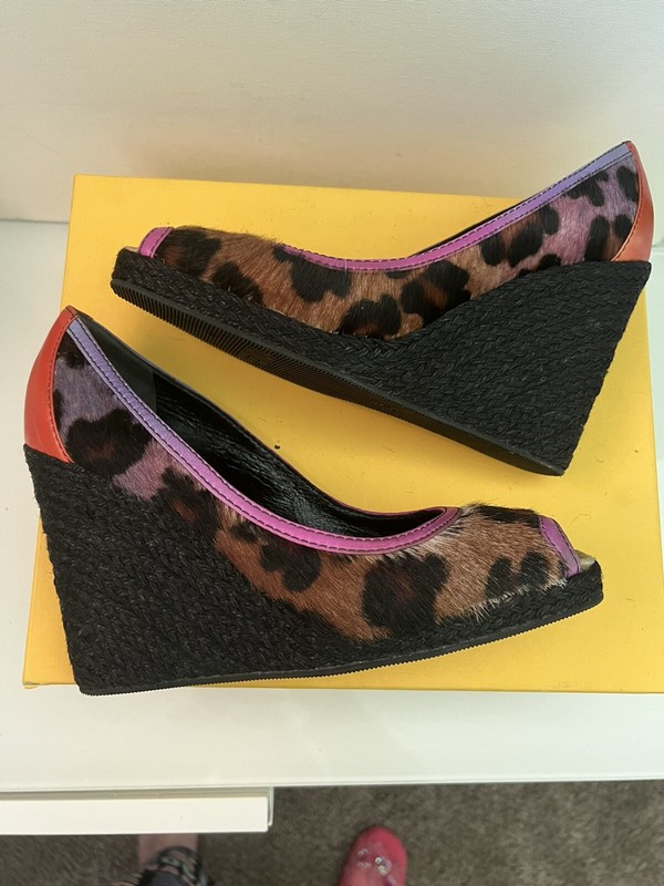 FENDI CHEETAH PRINT ESPADRILLES