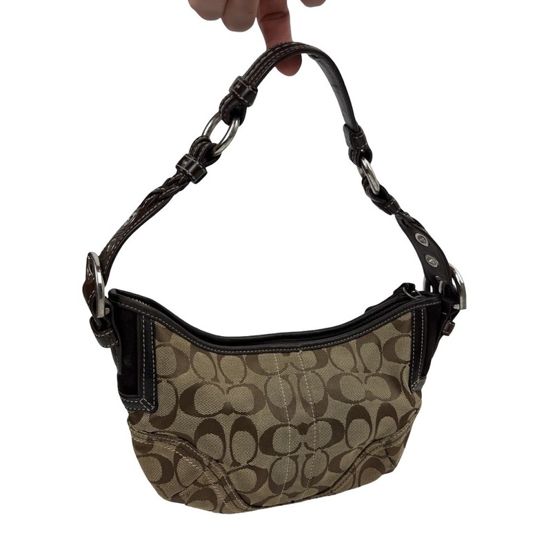 COACH 6266 Signature One Shoulder handbag brown shoulder bag Y2K Vintage