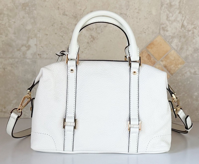 Michael Kors Ginger Small Satchel Duffle Shoulder Crossbody Bag Optic White gallery