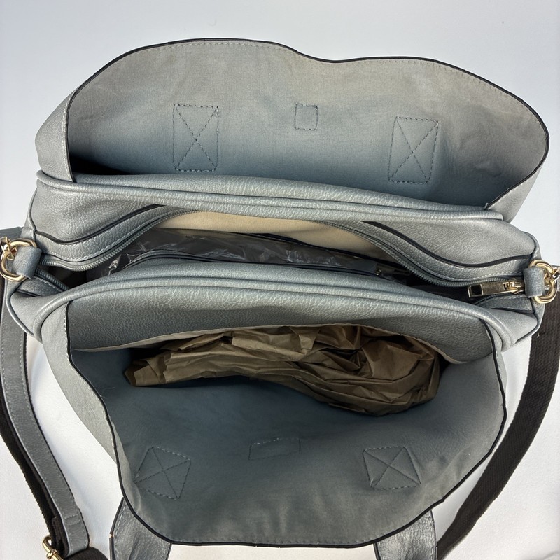 Mellow World Gray Jasmine Convertible Satchel NWOT gallery