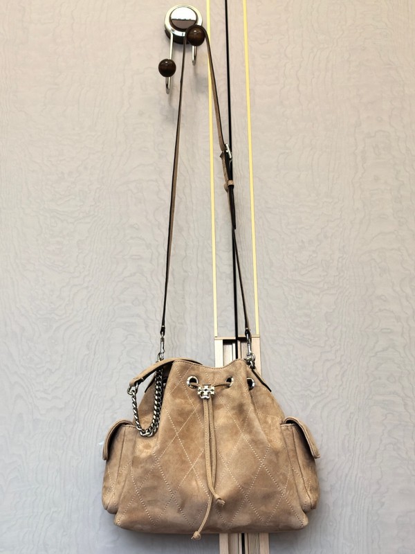 TORY BURCH Charlie HoBo SHOULDER BAG SMOKE GRAY gallery