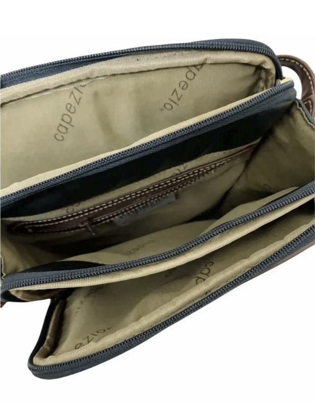 Vintage Capezio crossbody Leather Handbag Green Purse gallery