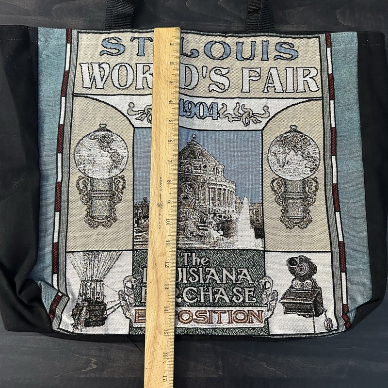 St. Louis World's Fair Tapestry Canvas Tote Bag New Mill Street Design gallery