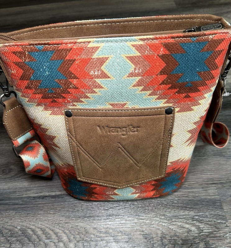 Wrangler Western Geometric Pattern Shoulder/ crossbody Bag for Women