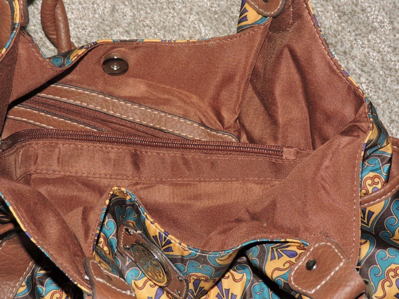 Unbranded Multicolor dbl handle snap close middle/side zip pockets/end pockets gallery
