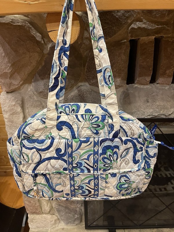 Vera Bradley Baby Bag MEDITERRANEAN WHITE Retired Pattern
