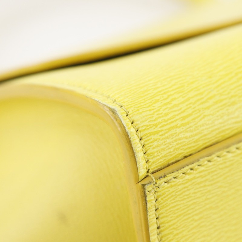 CELINE Trapeze Small Handbag 174683 yellow Calfskin Women gallery