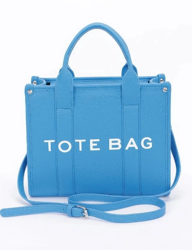Faux Leather Small Tote Bag