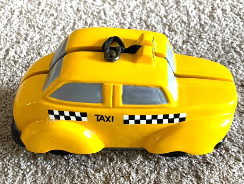 TIMMY WOODS BEVERLY HILLS YELLOW TAXI WITH TAGS