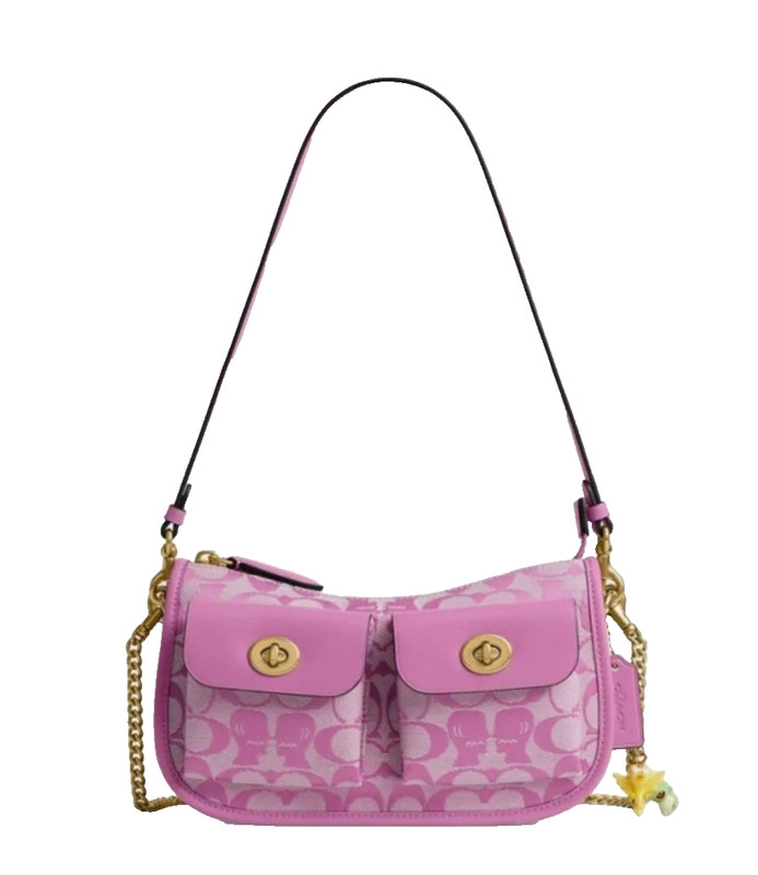 Coach x Brain Dead Waverly Bag Twin Turnlock Jacquard Crossbody CEO10 New