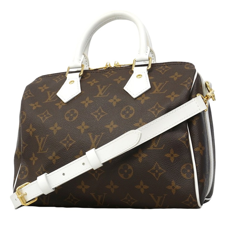 Auth [6fc3323] LOUIS VUITTON Handbag Monogram Speedy Band Riell 25 M20754 Br…