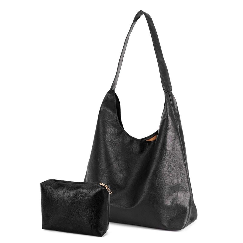 Women Large Leather Handbags Shoulder Bag Tote Purse Slouchy Satchel Crossbody