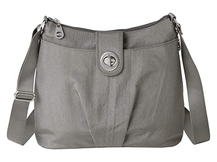Baggallini Sorrento RFID Hobo Bag – Grey Synthetic, Women’s Secure Travel Handba