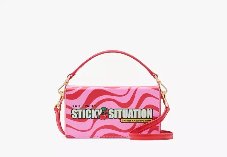 Kate Spade Bubble Gum 3D Crossbody Bag Red & Pink Leather Purse KK212 NWT