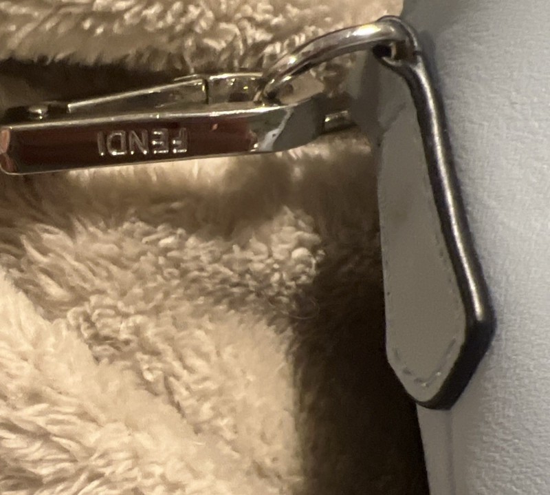 Fendi By The Way Handbag Mini Light Blue Leather READ” gallery
