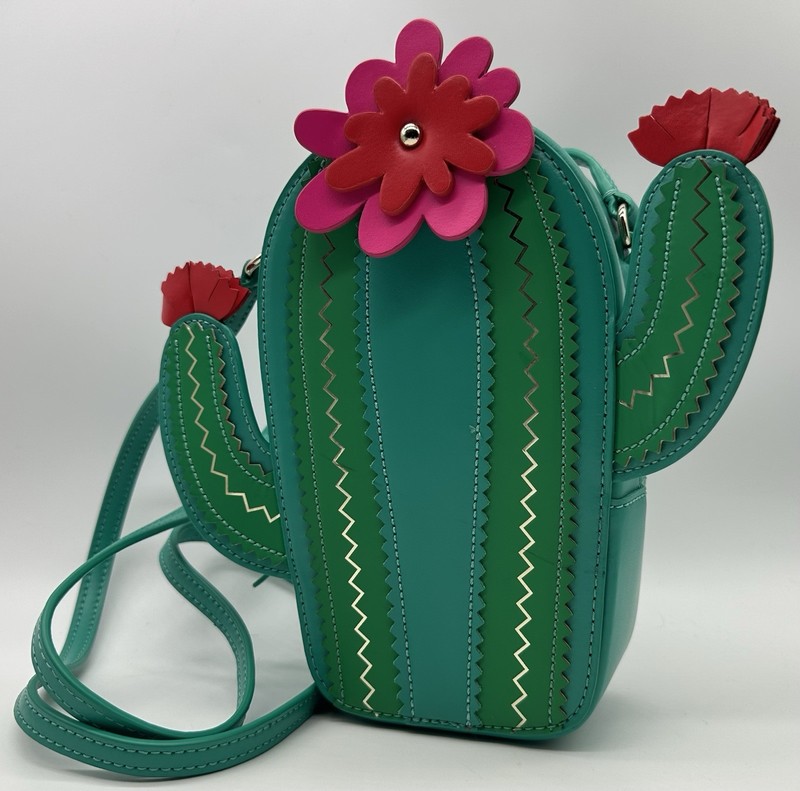 Kate Spade Horizons Green Cactus Leather Crossbody Bag Rare NWOT