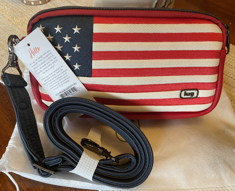 Lug x America 250 Matte Luxe USA Crossbody – Coupe XL Poppy Red NWT