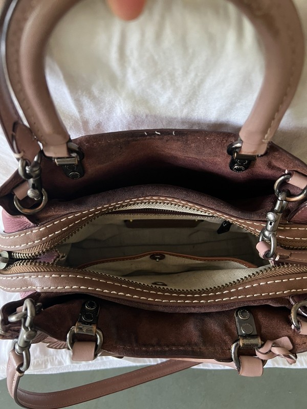 COACH Tea Rose Bag 3way Rogue 25 Color Block - Pink (C8510) Gently used. gallery