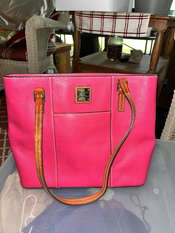 Dooney and Bourke pink Lexington pebbled Leather Tote Bag ￼