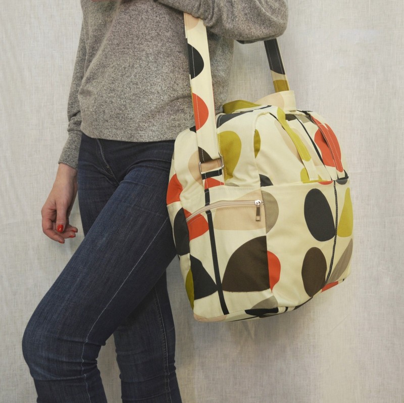 WEEKEND MOTHER AND BABY BAG MADE OF ORLA KİELY FABRİC gallery