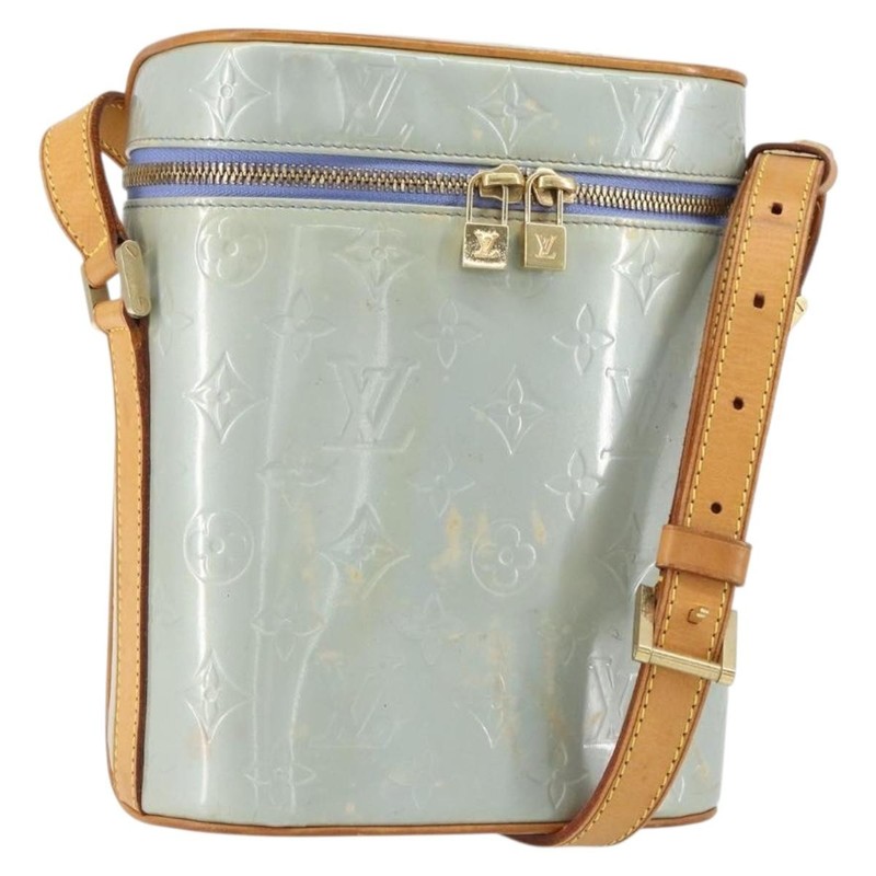 LOUIS VUITTON Monogram Vernis Sullivan Vertical Bag Lavande M91258 Auth 152752