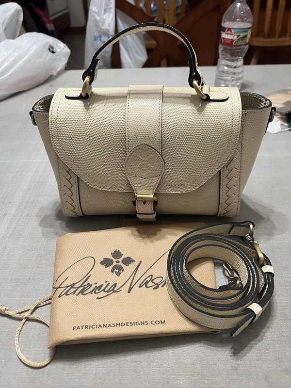 Patricia Nash Lizard Embossed Leather Kirton Top Handbag