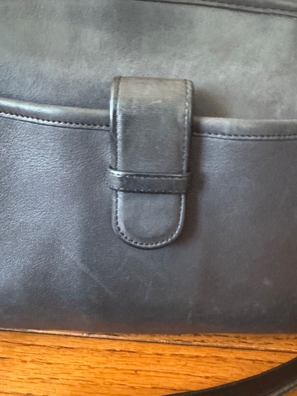 Vintage Coach Brighton Black Leather Shoulder Crossbody Purse Bag USA (pu100 gallery