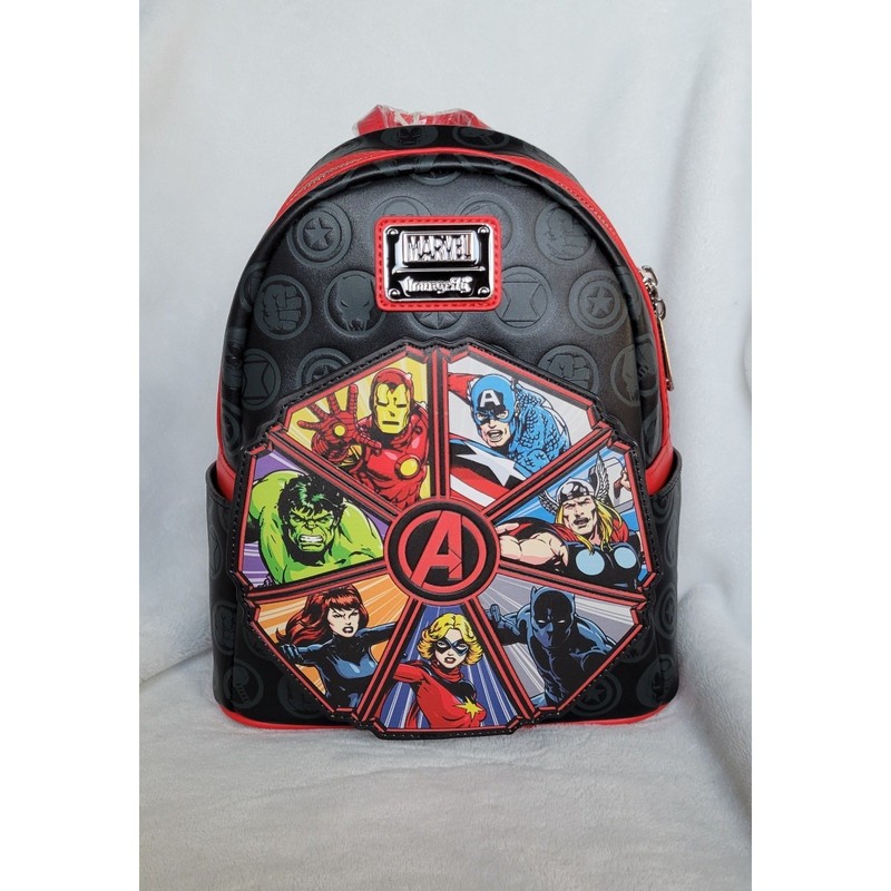 Loungefly Marvel Avengers 60th Anniversary Glow in The Dark Mini-Backpack