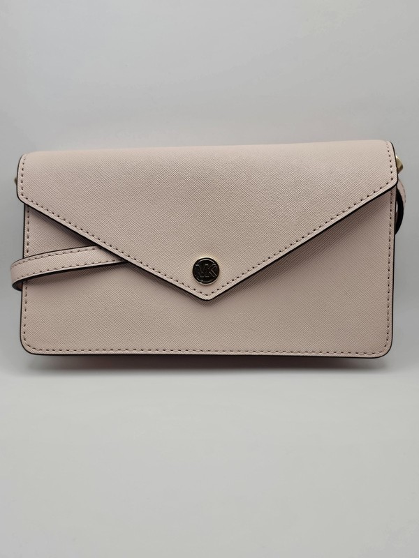 Michael Kors Jet Set Travel Flip Pocket Envelope Crossbody Leather