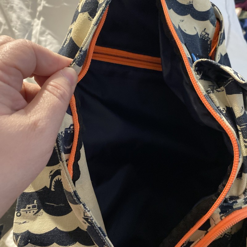Kavu Navy and Cream Shark Bait Sling Rope Unisex Bag gallery