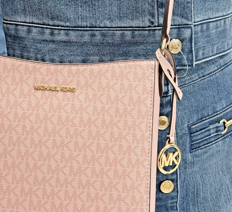 Michael Kors Jet Set Travel Small Crossbody Messenger Bag MK Powder Blush gallery