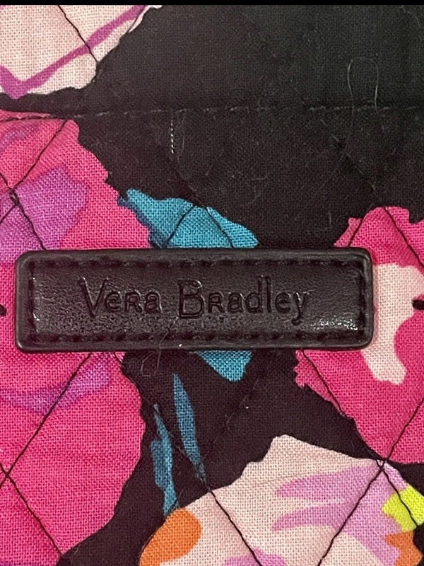 Vera Bradley Floral Quilted Tote Bag Handbag 13 1/2 In H x 15 In L x 10 In W gallery
